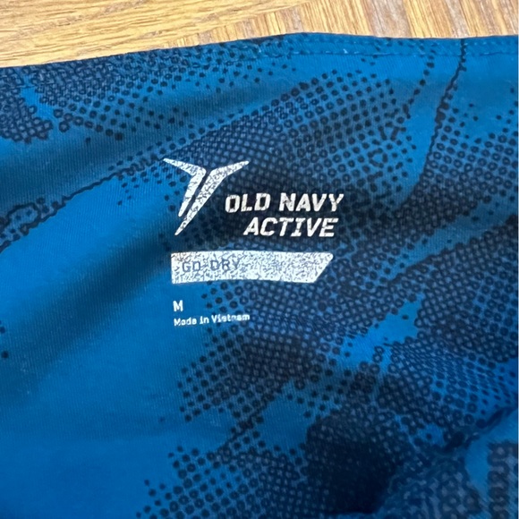 Old Navy Active • Blue Leggings w/ Floral Pattern - Picture 3 of 5
